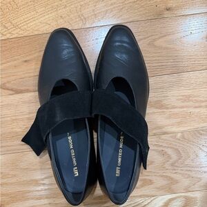 United Nude Black Flats with Strap